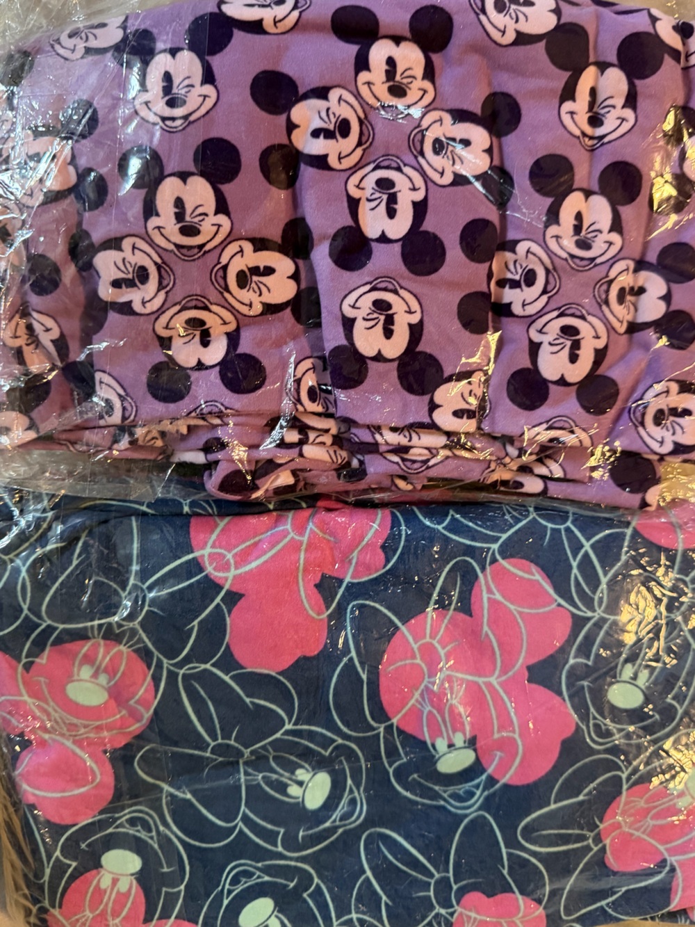 2 Pair NWT LuLaRoe x Disney Mickey and Minnie Mouse Tall & Curvy Leggings (L-2x